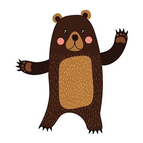Royalty Free Bear Standing Clip Art Vector Images