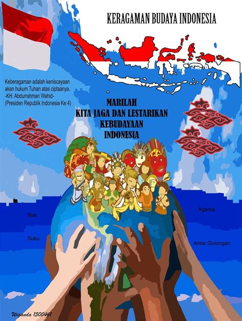 Poster Melestarikan Budaya Indonesia