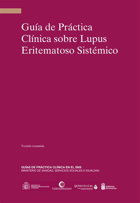 Guía De Práctica Clínica Sobre Lupus Eritematoso Sistémico Del