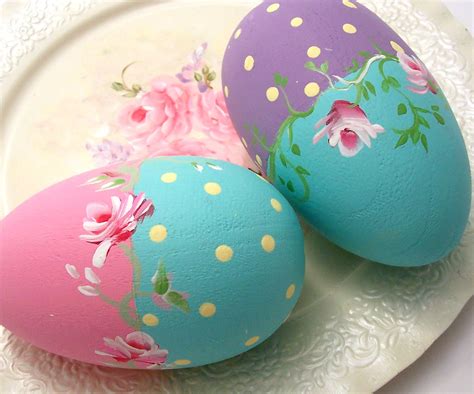 Hand Painted Wooden Easter Eggs I Love Painting Easter Egg Flickr