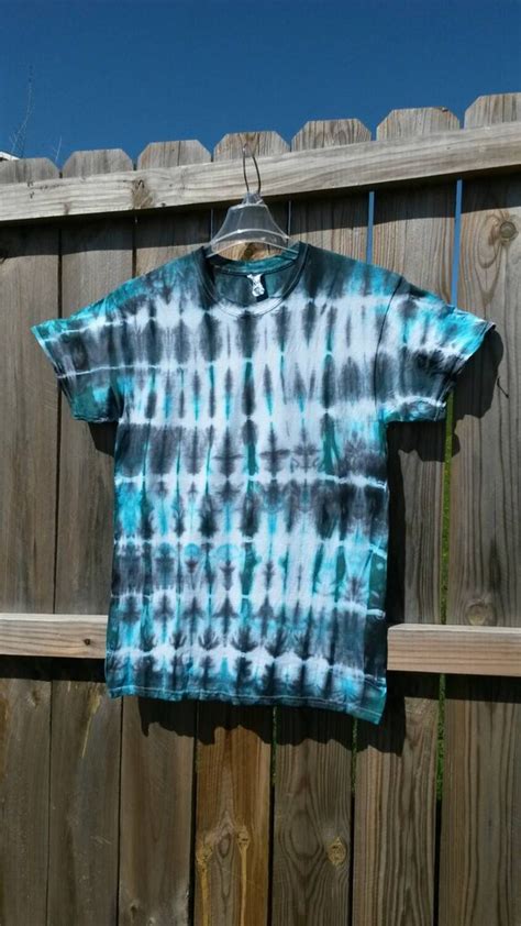 Tie Dye Shirt Black And Teal Tie Dye Shirt By Messymommastiedyes