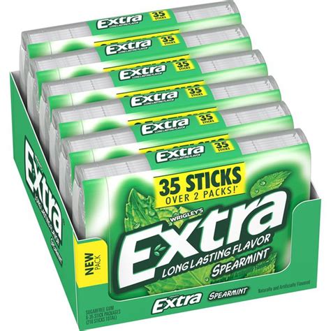 Extra Spearmint Sugar Free Chewing Gum Multipack 35 Ct Instacart