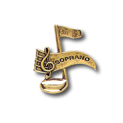Music Pin Awards Music Note With Soprano Gold Pinsert School Awards From Neff