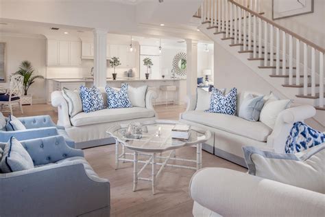 20 Blue Coastal Living Room Decoomo