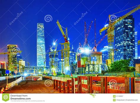 Evening Night Modern Beijing Editorial Photography Image Of Downtown