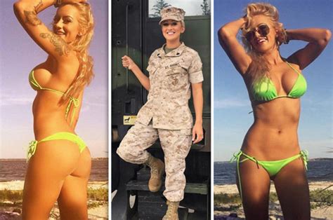 Bikini Pics Us Marine Melting Instagram In Sizzling Snaps Daily Star