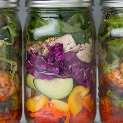 Mason Jar Salad Meal Prep Recipe By Maklano