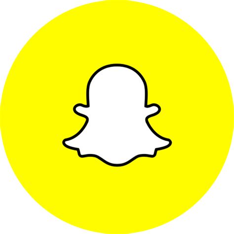 Download High Quality Snapchat Logo Transparent Circular Transparent