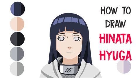 How To Draw Hinata Step By Step In 3 Minutes Easy Cara Melukis Hinata