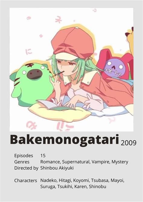 Maybe you would like to learn more about one of these? Bakemonogatari | minimalist Polaroid Poster in 2021 ...