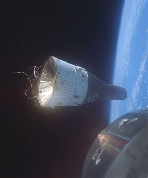 Gemini 7 As Seen From Gemini 6 As The Two Attempt To Rendezvous In