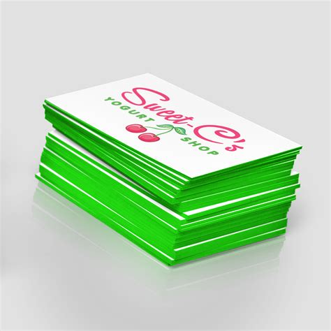 Customize your business cards with the edges painted in any color you wish. Painted Edge Business Cards | Jakprints, Inc