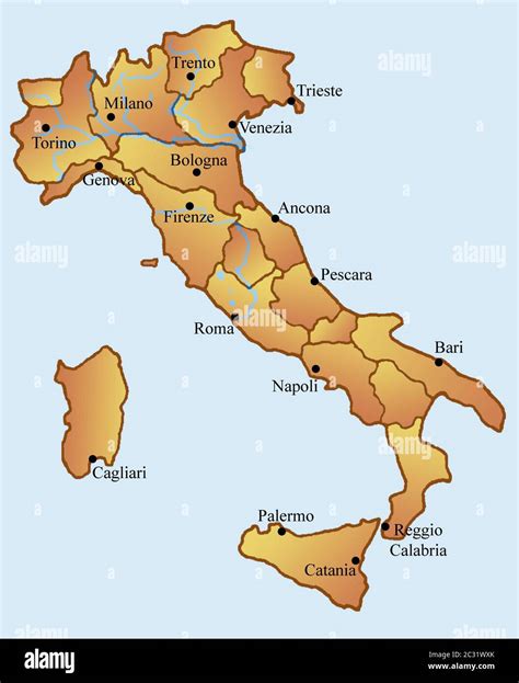 Italy Map Boot Hi Res Stock Photography And Images Alamy