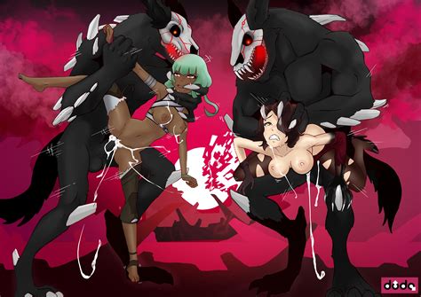 Rule 34 2girls 2monsters Ambiguous Penetration Areolae Beowolf Rwby