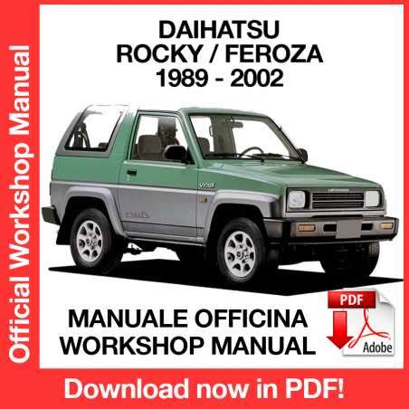 Manuale Officina Daihatsu Rocky Feroza F300 1989 2002 EN