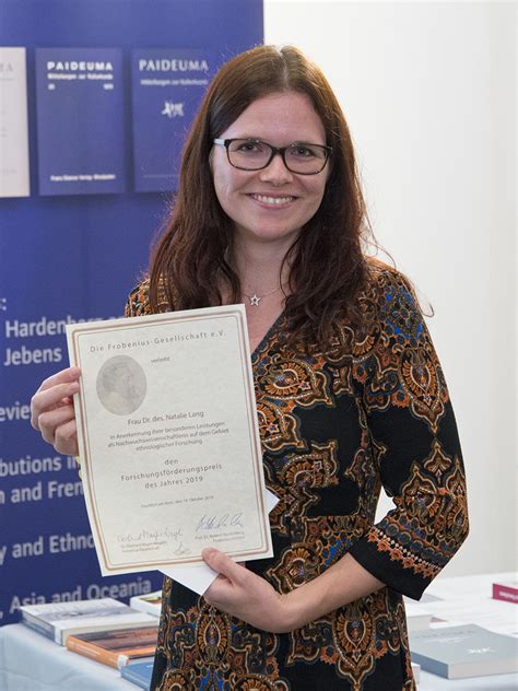 Natalie Lang Receives Research Award 2019