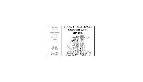 Impex Marcy Platinum MP-4500 Manuals