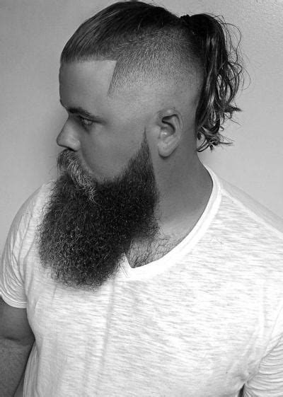 Fade Haircut With Ponytail Mens Hairstyle For 2020