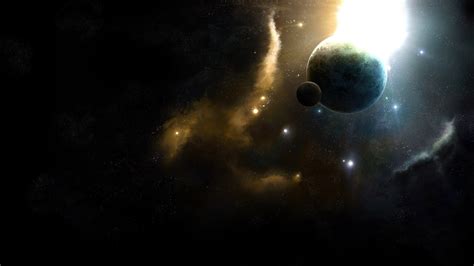 Wallpaper Galaksi Planit 3d Ruang Langit Bintang Nebula