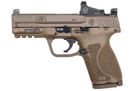 Smith And Wesson Mandp 20 Compact 9mm Fde With Crimson Trace Red Dot