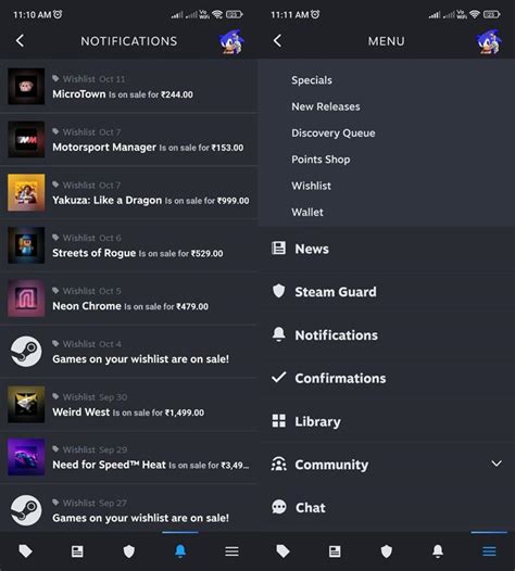 Steam mobile app update brings a new UI, sign in with QR code - gHacks