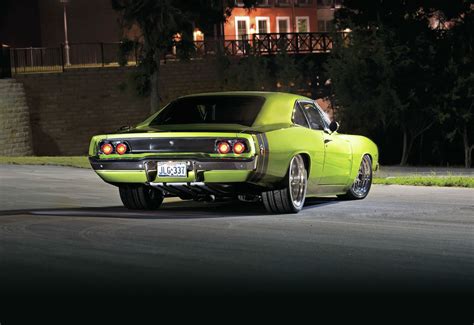 1968 Dodge Charger Rear View Muscle Cars Zone