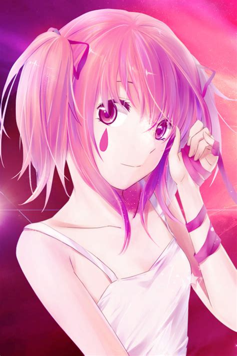 Lovely Anime Girl Pink Hair Iphone 6 6 Plus And Iphone 5