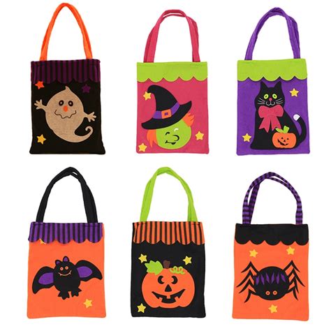 Colorful Halloween Candy Bag T Bags Pumpkin Trick Or Treat Bags