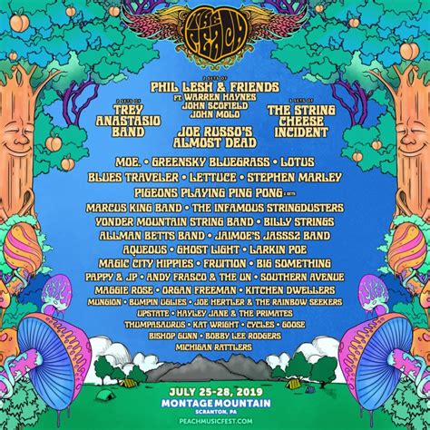 the peach music festival announces massive 2019 lineup