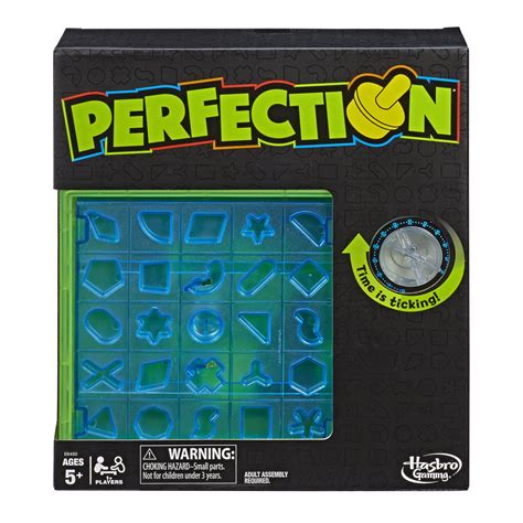 Perfection Neon Pop Board Game For Kids Ages 5 And Up For 1 Or More