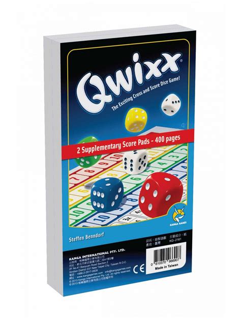 Qwixx 2 Supplementary Score Pads