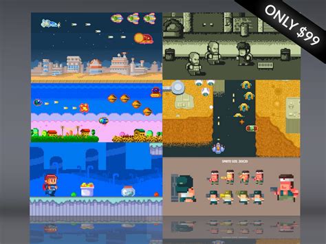 Each animation is created as a sprite sheet (48 or 32 pixels in height). Pixel Pack Mega Bundle | Game Art Partners