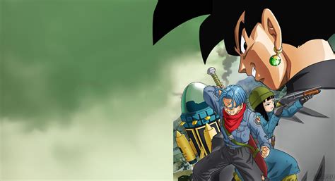 Visuel Hd Et Wallpaper De Larc Trunks And Black Goku Dans Dragon Ball Super