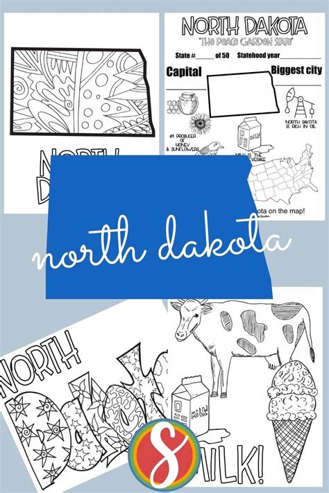 Free North Dakota Coloring Pages — Stevie Doodles