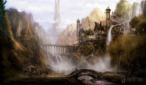 Fable2 Town By ~skybolt Digital Art Paintings And Airbrushing Fantasy