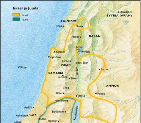 Israelin Kartta Vanhan Testamentin Aikana