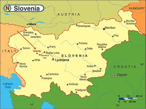 Słowenia Mapa