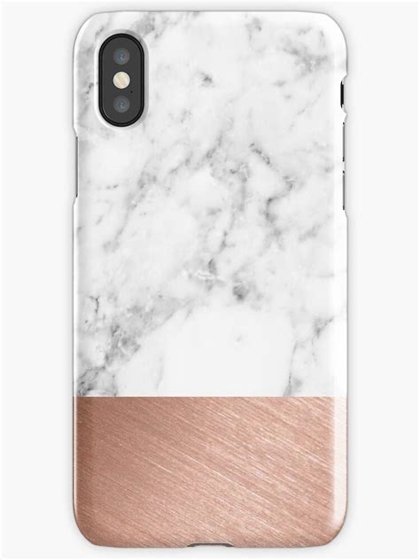 Rose Gold Marble Iphone Cases And Skins By Girlsbiteback Redbubble