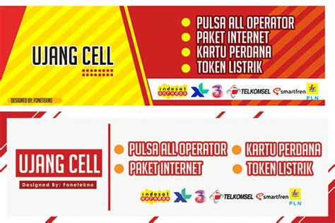 Desain Banner Konter Pulsa Psd