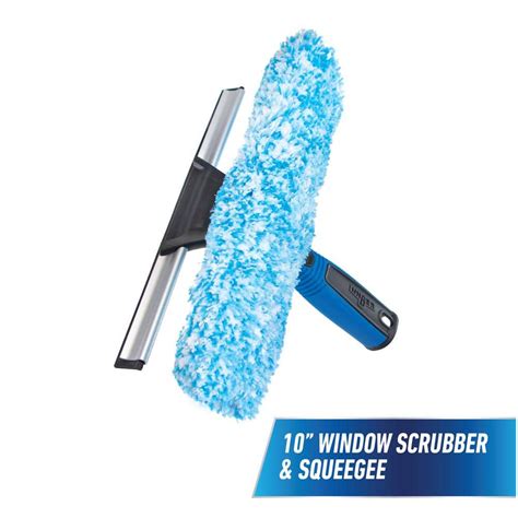 Unger 10 In 2 In 1 Window Cleaner Squeegee And Scrubber Combi 981620