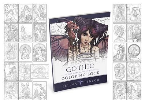 Gothic Dark Fantasy Coloring Book Selina Fenech Artist And Author