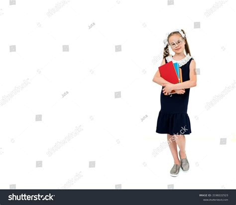 Happy Cute Child Girl School Uniform Stock Photo 2198222523 Shutterstock