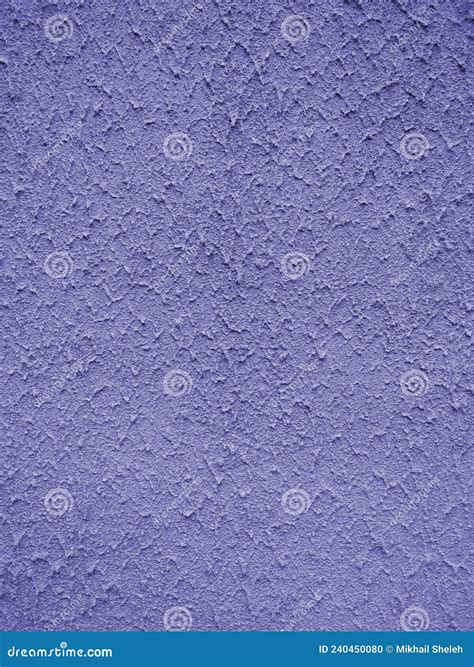 Rough Blue Plaster Surface On The Wall Of The Building Stock Photo