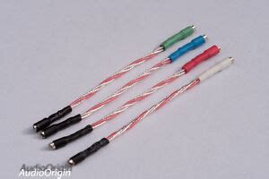 Pure Soft Annealed Silver Headshell Cartridge Wires Leads Phono