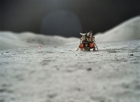 Apollo 17 Lunar Module Challenger On The Moon Tiltshift