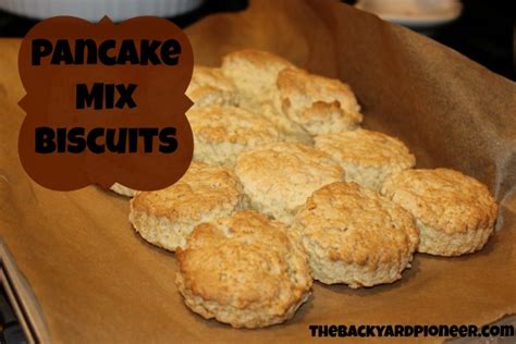 I've actually written about this. Make Biscuits with Pancake Mix - The Backyard Pioneer