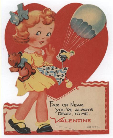 36 ridiculously adorable vintage valentine s day cards from the 1940s ~ vintage everyday