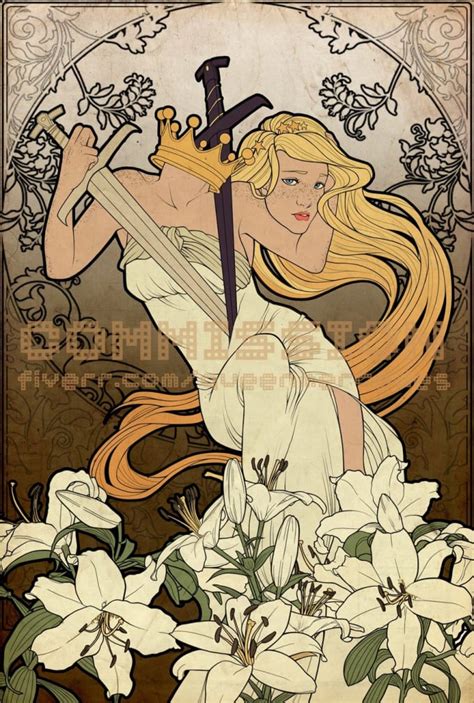 Draw An Art Nouveau Illustration With Your Character By