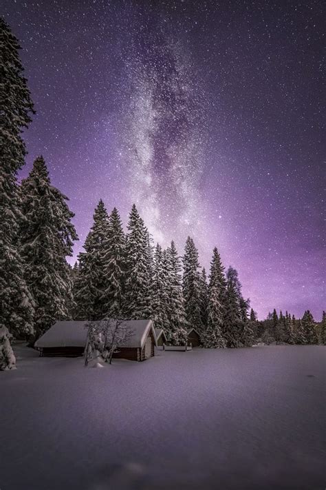 Winter Night Norway By Ole Henrik Skjelstad 500px Winter