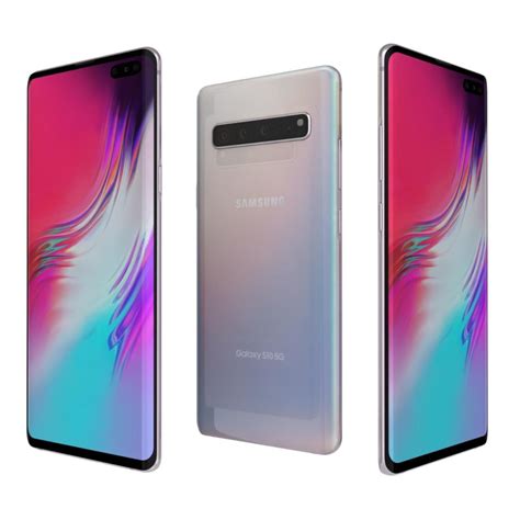 Restored Samsung Galaxy S10 5g 256gb Crown Silver Sprint Android